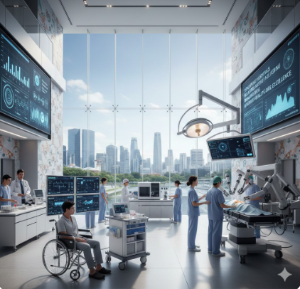 Singapore Hospitals Delivering Measured